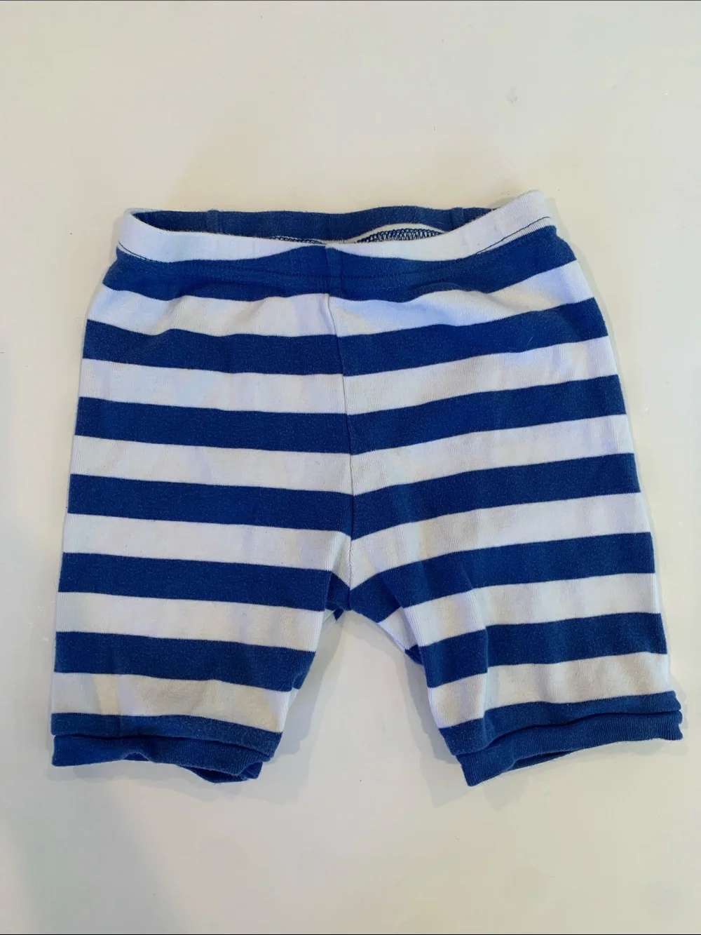 Leveret Boys Size 5T Blue and White Striped 100% Cotton Pajama Shorts Bottoms